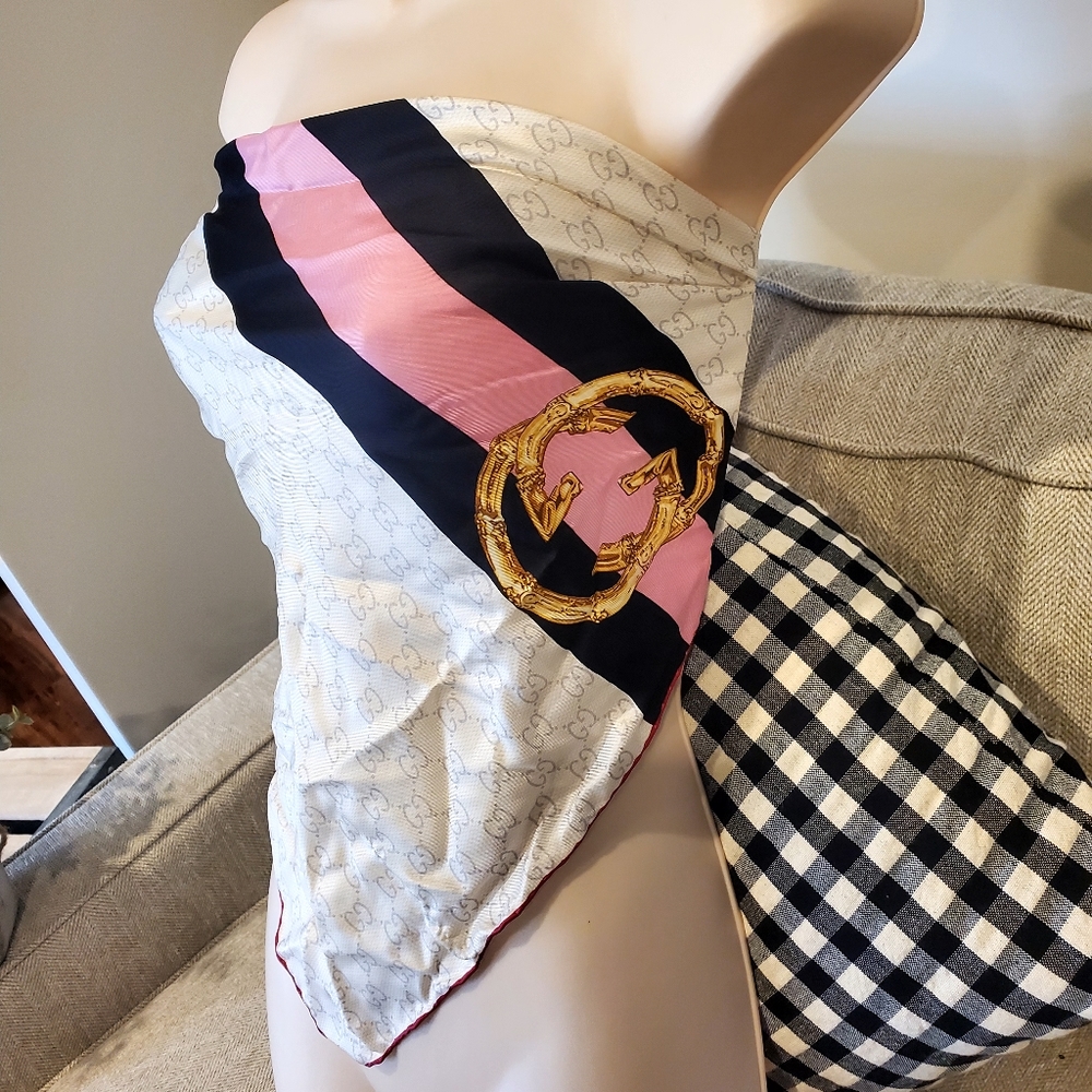Authentic Gucci silk scarf